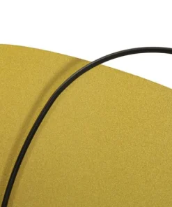 Applique murale géométrique Circlay Métal Doré et Verre Blanc Mat