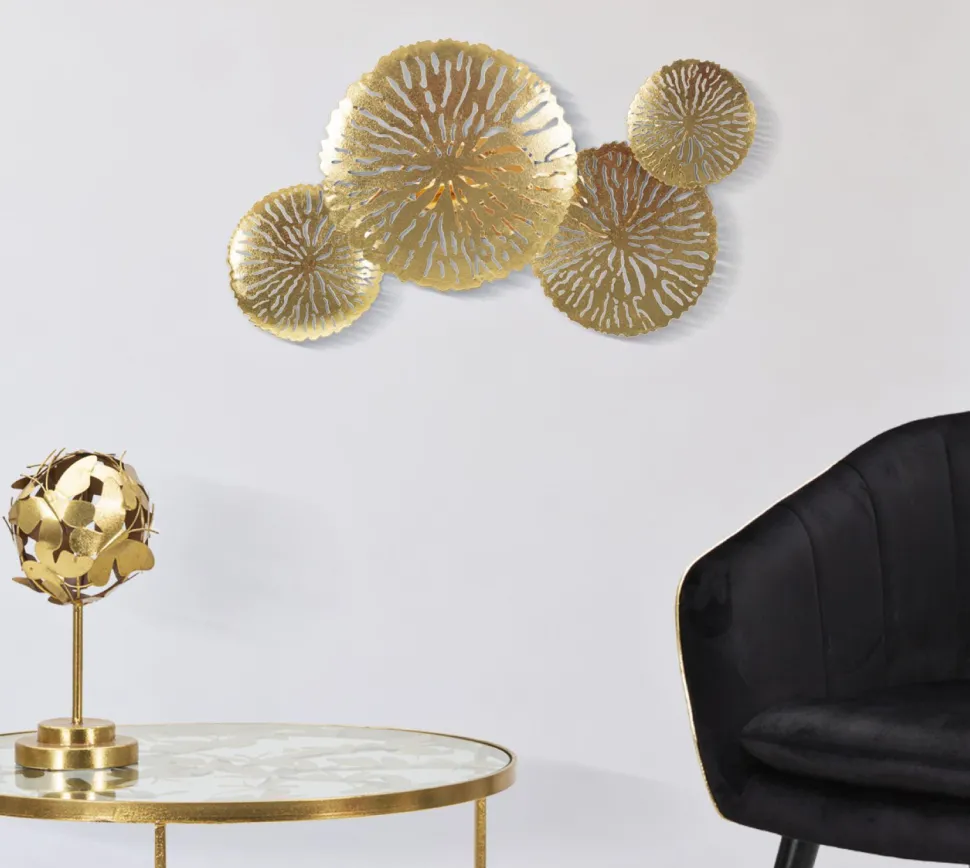 Applique murale géométrique avec 2 points lumineux couleur vive