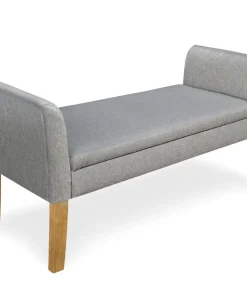 Banc coffre Idor Tissu Gris