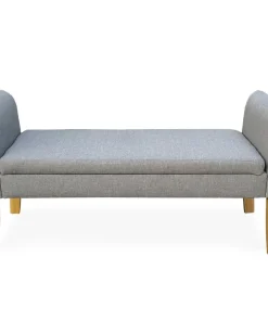 Banc coffre Idor Tissu Gris