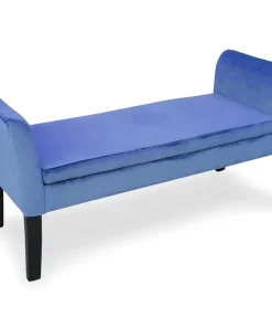 Banc coffre Idor Velours Bleu