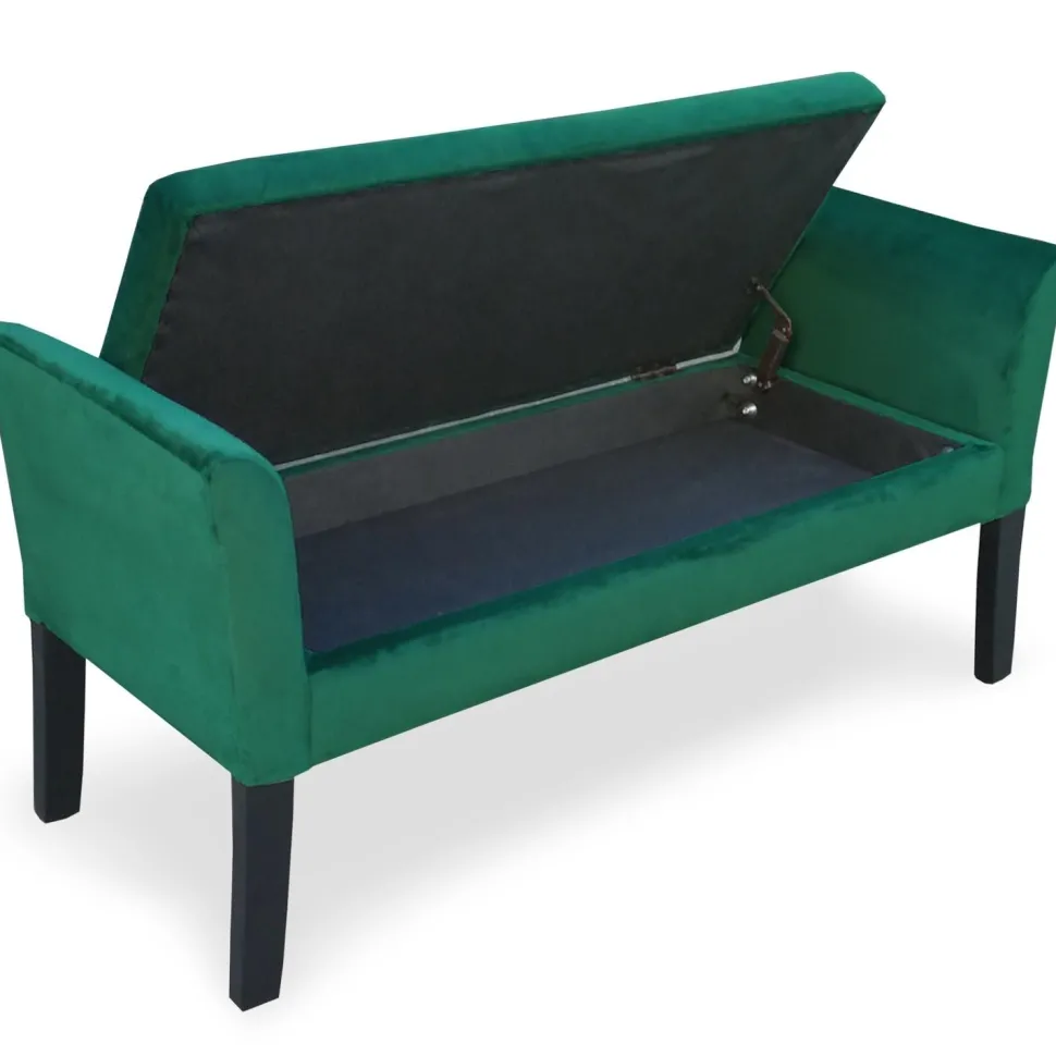 Banc coffre Idor Velours Vert