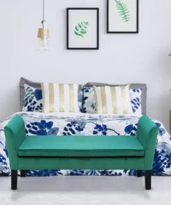 Banc coffre Idor Velours Vert