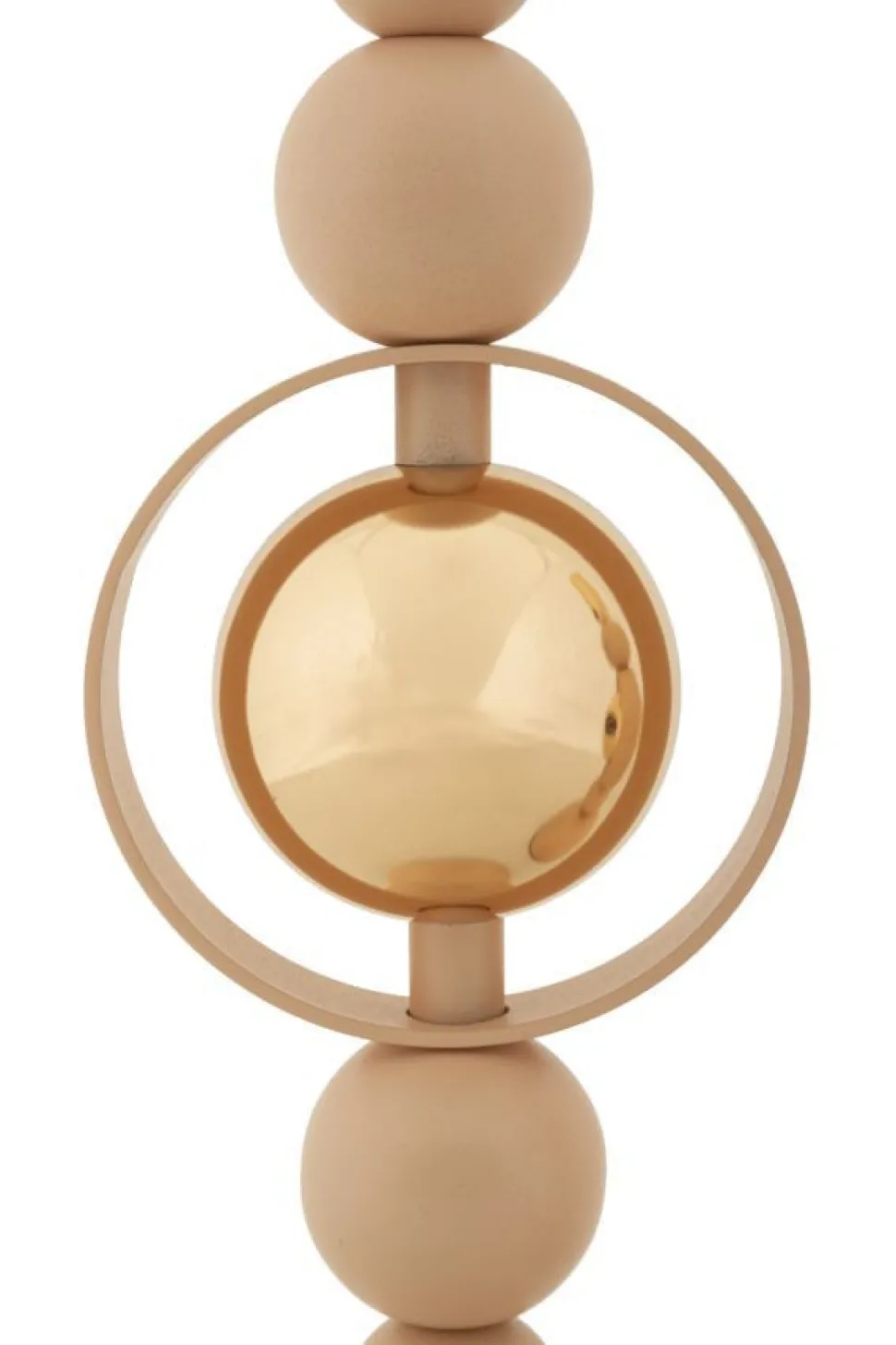 Bougeoir Saturne 2 pcs abstrait Rose doré