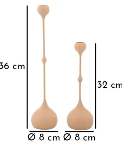 Bougeoir Slimmy set de 2 pcs Rose
