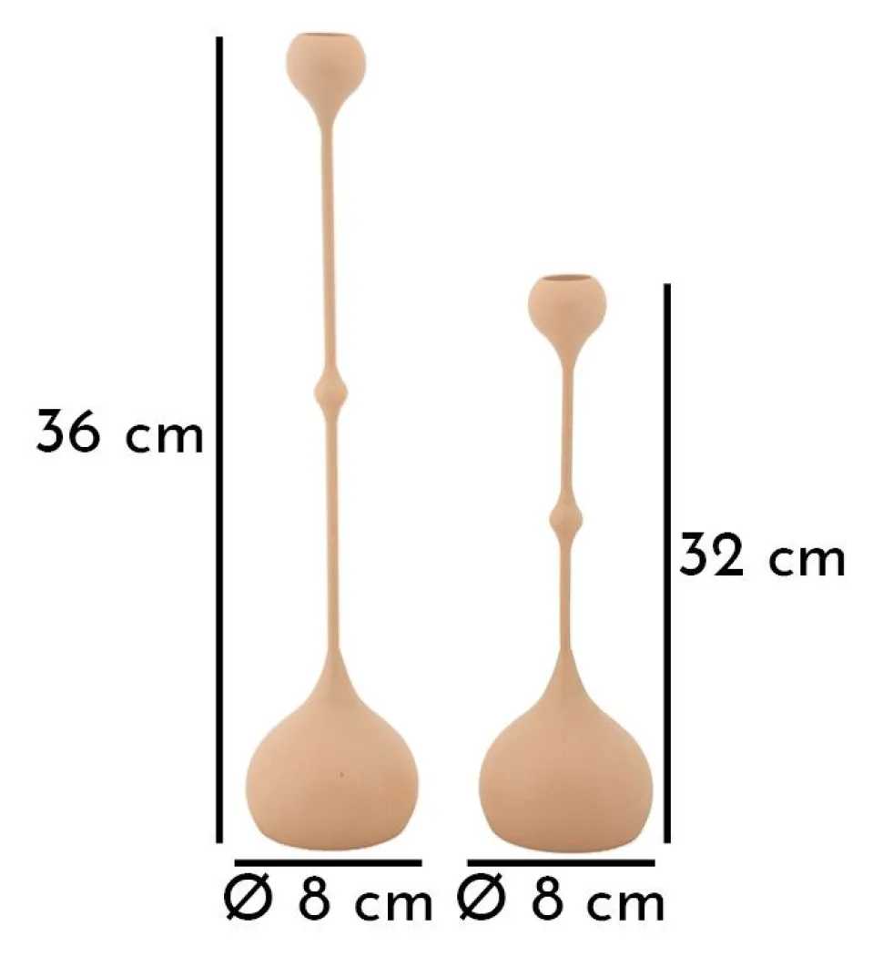 Bougeoir Slimmy set de 2 pcs Rose