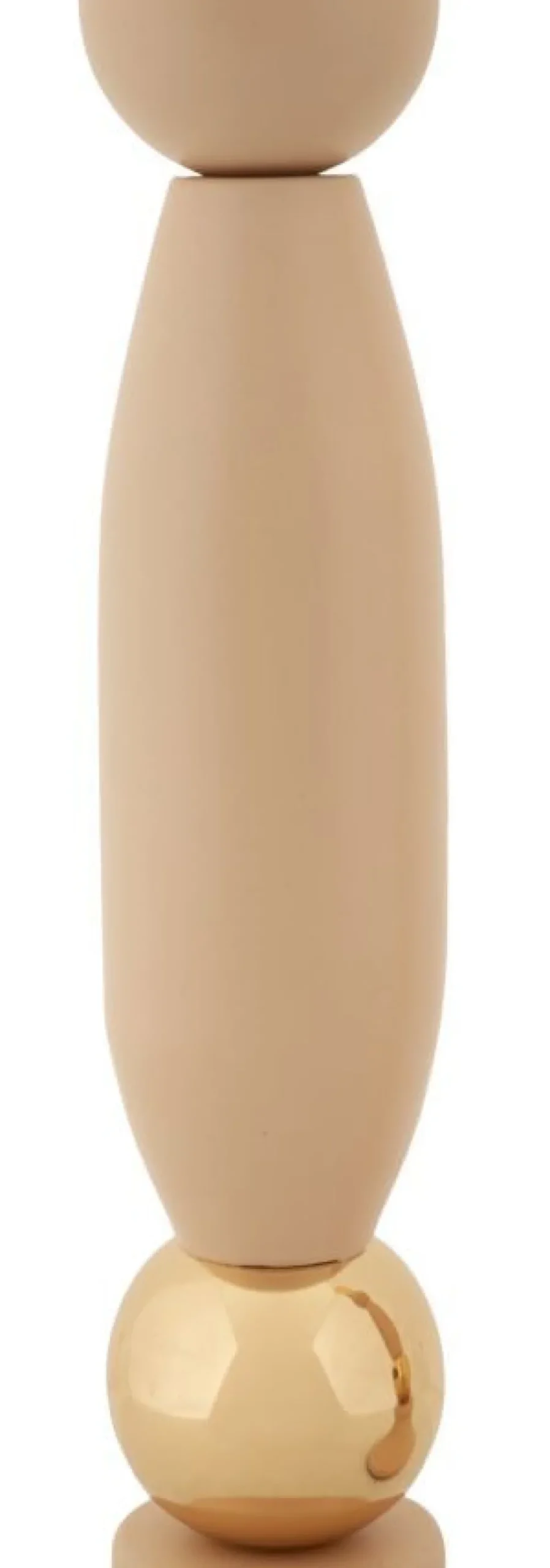 Bougeoir Strek rose set de 2 pièces finition dorée