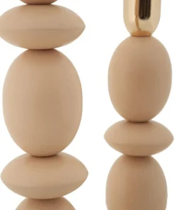 Bougeoirs Shuttle rose et doré ensemble de 2 pcs