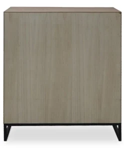 Buffet haut 5 tiroirs et 1 porte battante Panara L90cm Bois d'acacia patiné