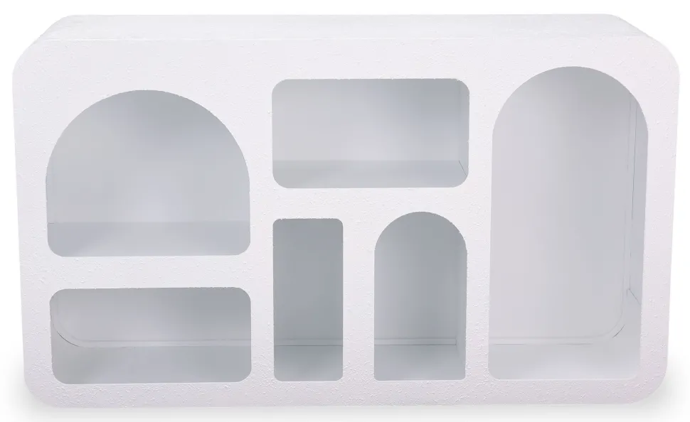 Buffet Navalor L130cm design arches style troglodyte Blanc