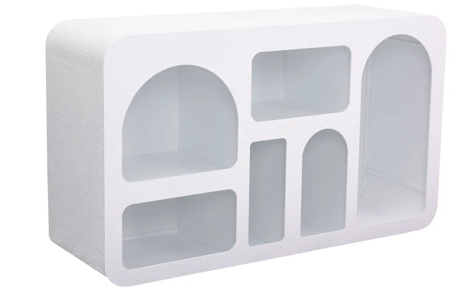 Buffet Navalor L130cm design arches style troglodyte Blanc