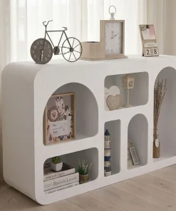 Buffet Navalor L130cm design arches style troglodyte Blanc