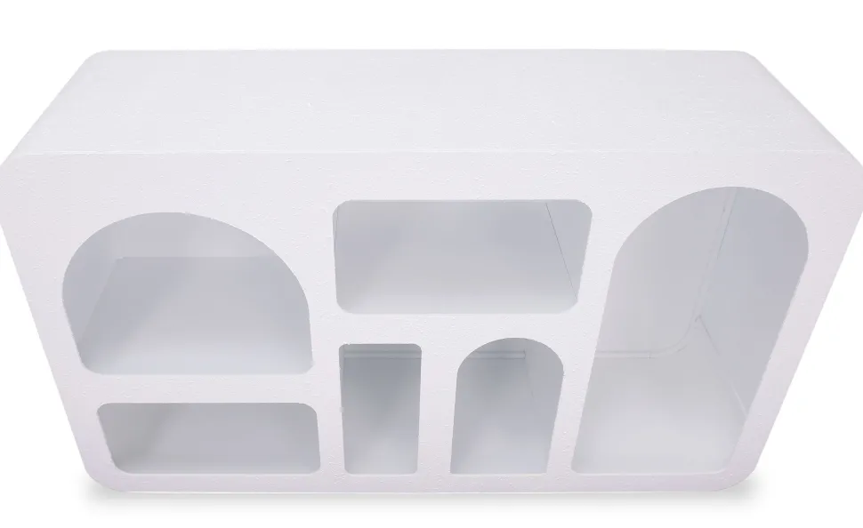 Buffet Navalor L130cm design arches style troglodyte Blanc