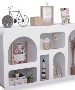 Buffet Navalor L130cm design arches style troglodyte Blanc