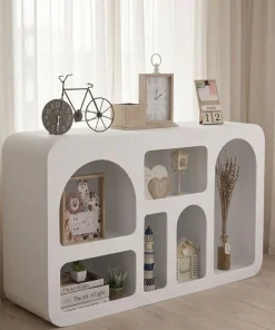 Buffet Navalor L130cm design arches style troglodyte Blanc