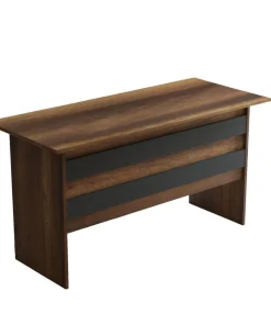 Bureau contemporain Busymo Chêne foncé et Gris