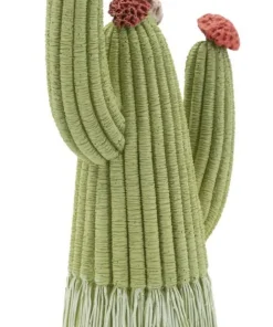Cactus Stons décoratif avec fleurs colorées vert