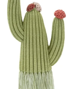 Cactus Stons décoratif avec fleurs colorées vert