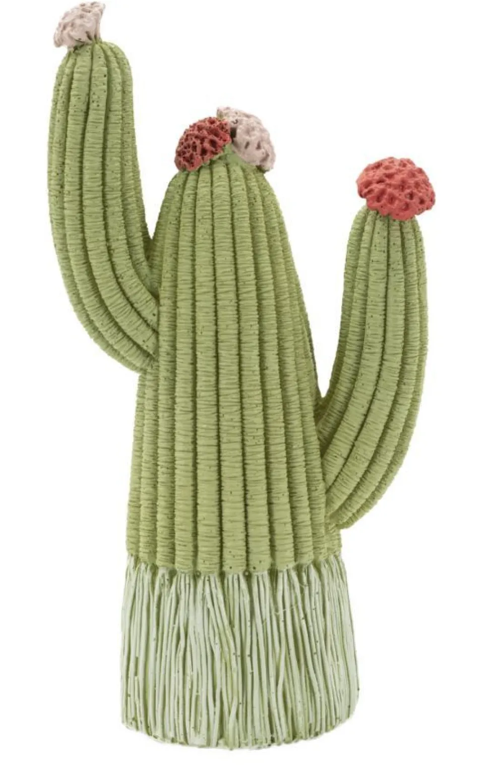 Cactus Stons décoratif avec fleurs colorées vert