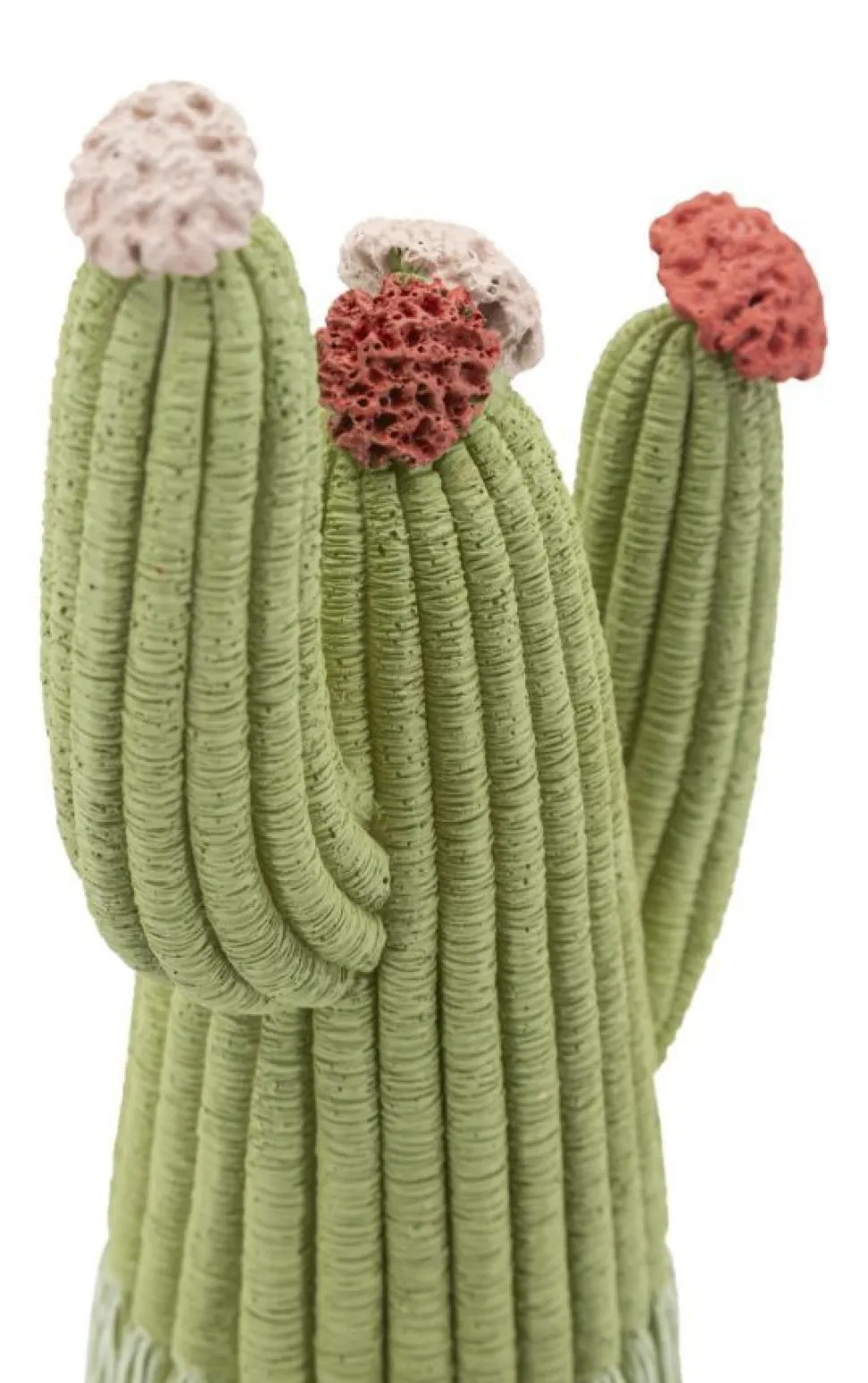 Cactus Stons décoratif avec fleurs colorées vert