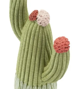 Cactus Stons décoratif avec fleurs colorées vert