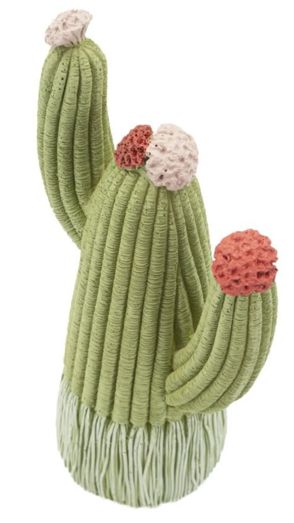 Cactus Stons décoratif avec fleurs colorées vert