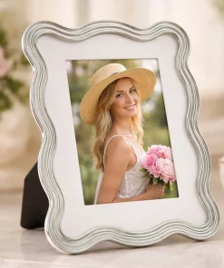 Cadre photo Elizabeth finition Sable Bleu Clair