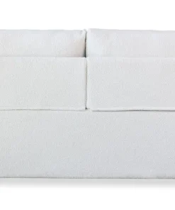 Canapé 3 places Convertible Saphir Tissu Bouclette Écru
