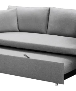 Canapé 3 places Convertible Saphir Tissu Gris Clair