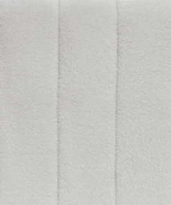 Canapé 2 places design Sidonie Tissu bouclette Blanc
