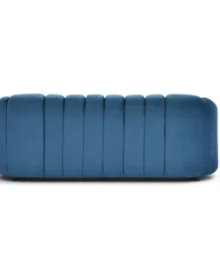 Canapé 2 places design Sidonie Velours Bleu