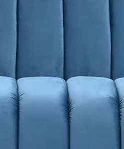 Canapé 3 places design Sidonie Velours Bleu
