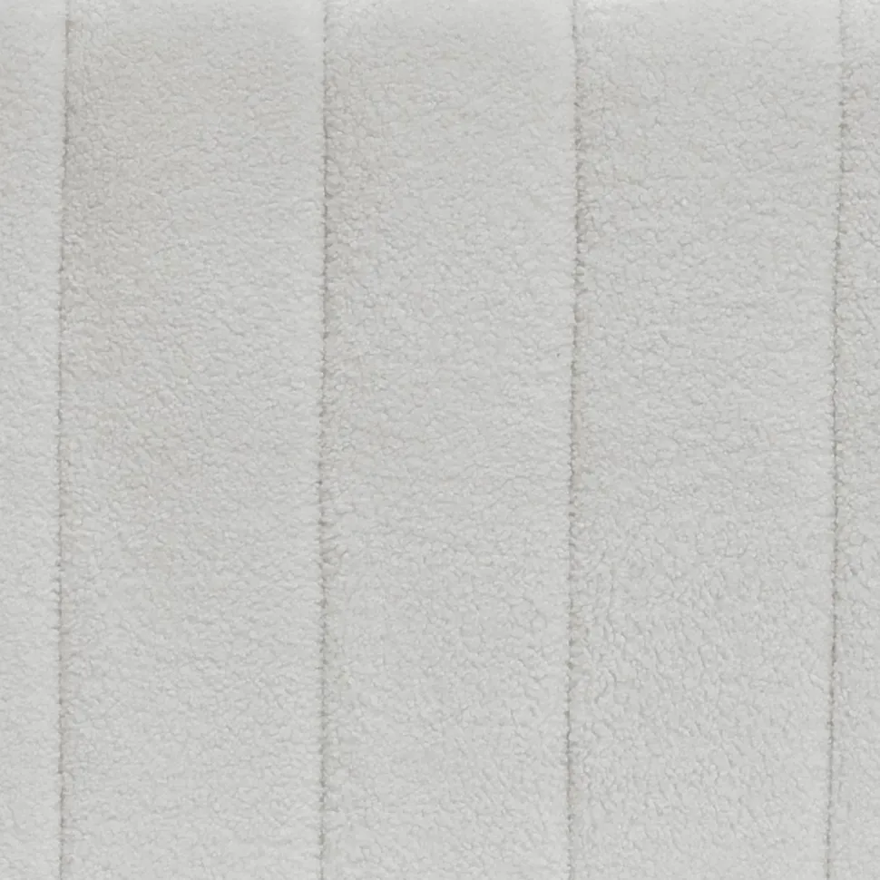 Canapé 3 places design Sidonie Tissu bouclette Blanc