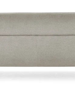Canapé 3 places moderne avec haut dossier Damigal Tissu doux Beige