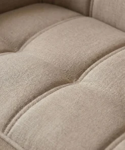 Canapé 2 places Scandinave Zentao Tissu Beige