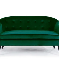 Canapé 3 places scandinave Savoy Velours Vert