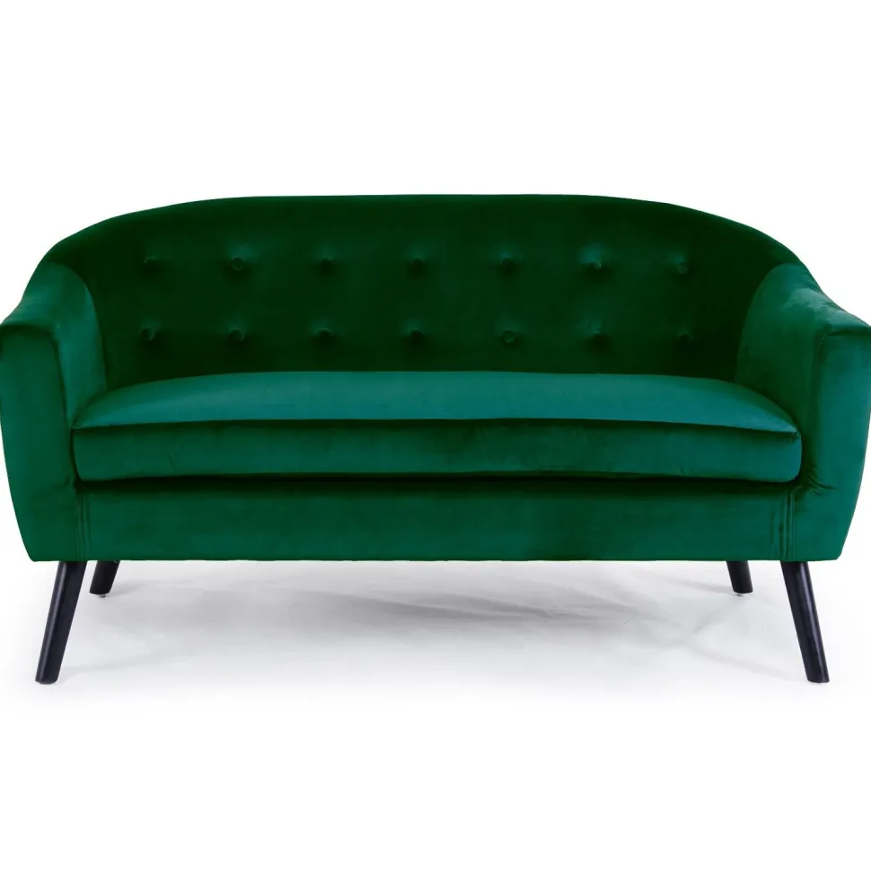 Canapé 3 places scandinave Savoy Velours Vert