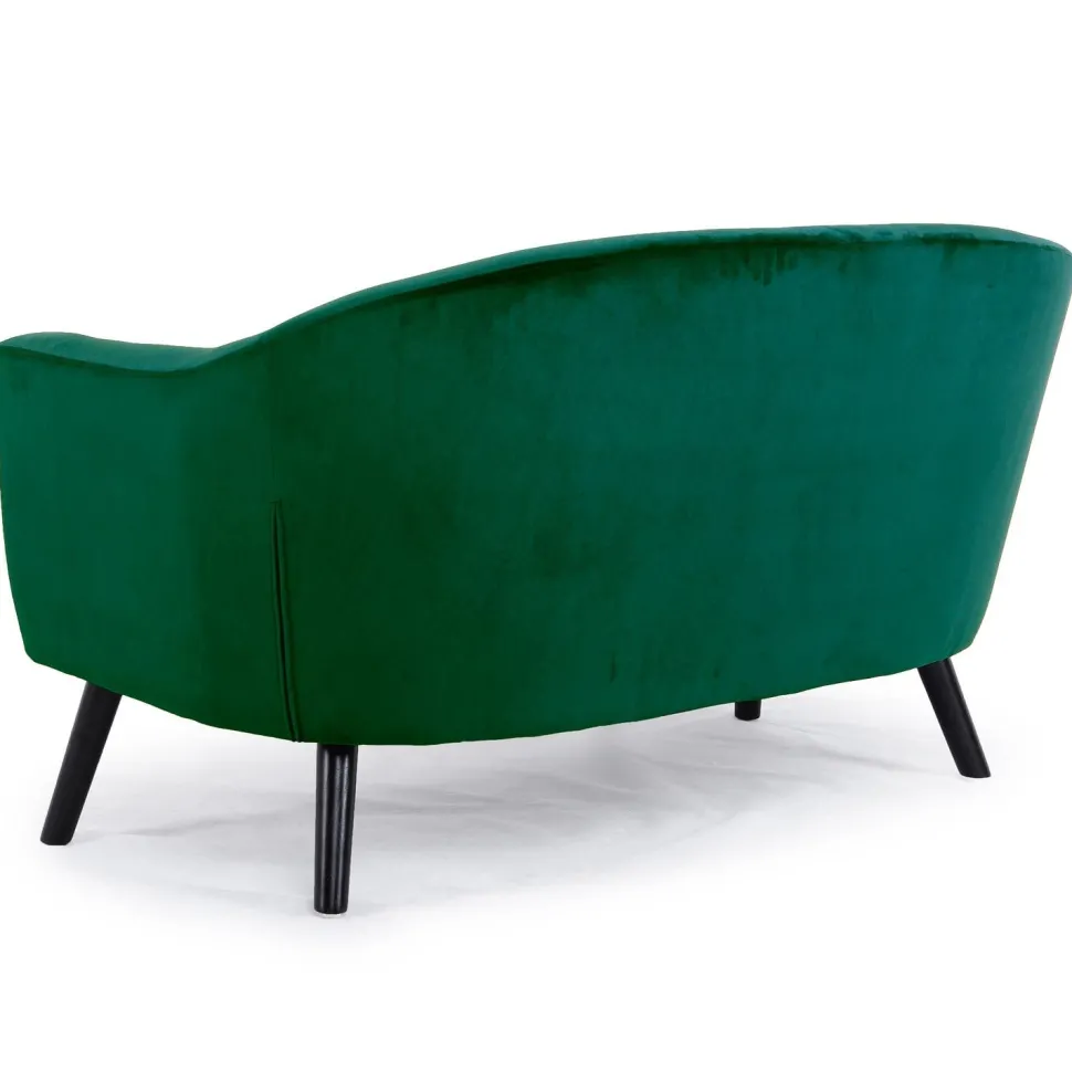 Canapé 3 places scandinave Savoy Velours Vert