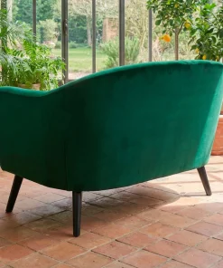 Canapé 3 places scandinave Savoy Velours Vert