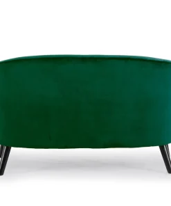 Canapé 2 places scandinave Savoy Velours Vert