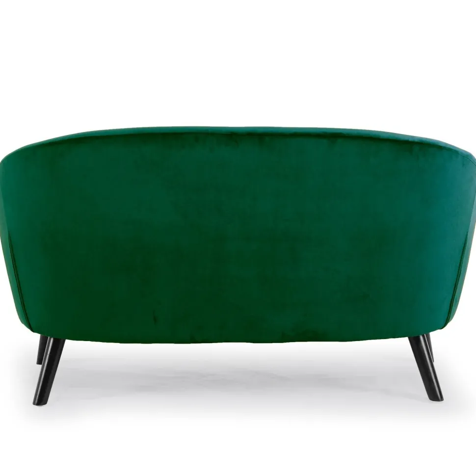 Canapé 2 places scandinave Savoy Velours Vert