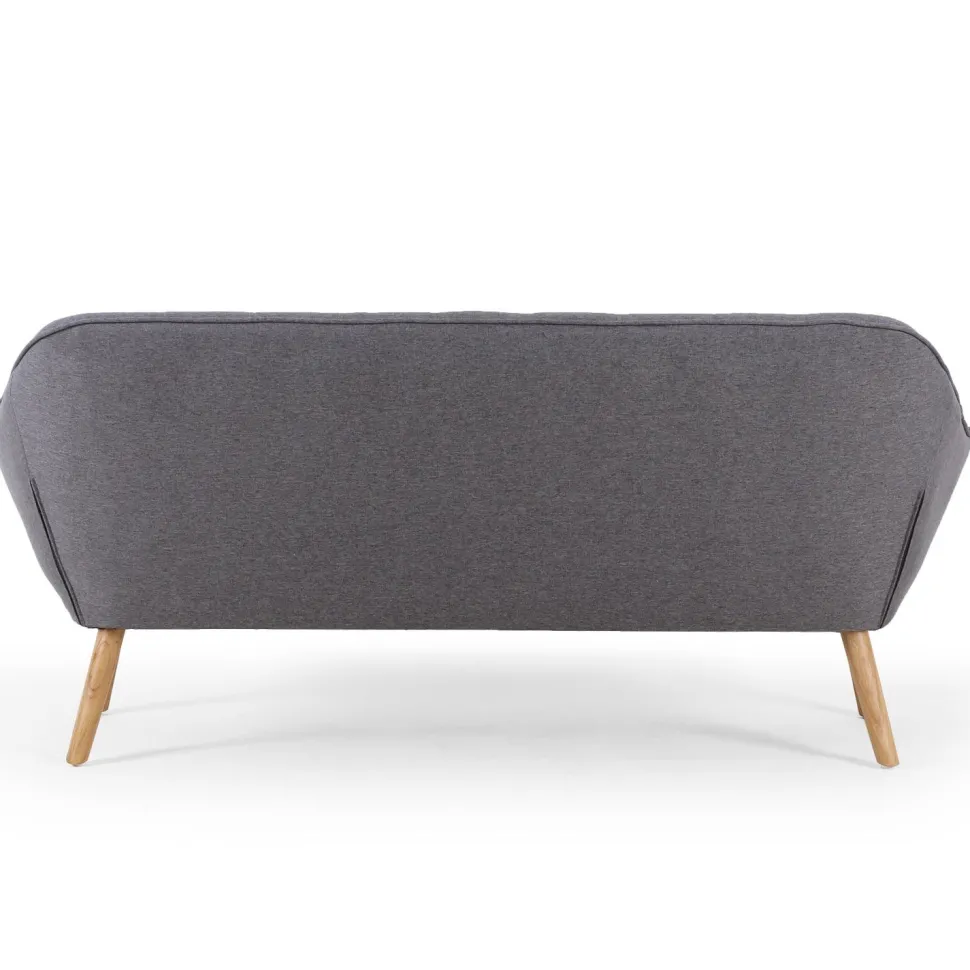 Canapé 3 places Scandinave Zentao Tissu Gris Clair