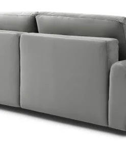 Canapé convertible 3 places Traviata Velours Gris