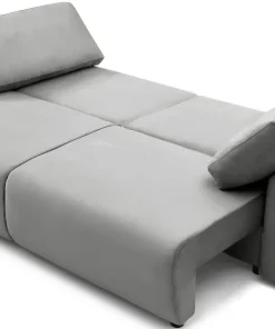 Canapé convertible 3 places Traviata Velours Gris
