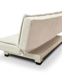 Canapé convertible 3 places Lefkada Tissu texturé Beige