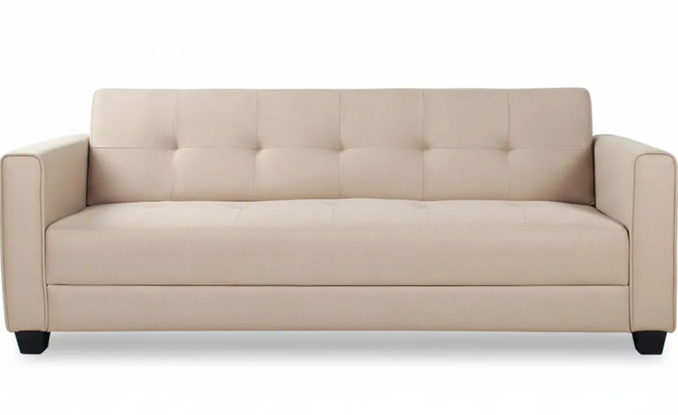 Canapé convertible 3 places Clayton Tissu Beige