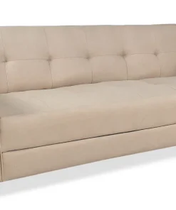 Canapé convertible 3 places Clayton Tissu Beige