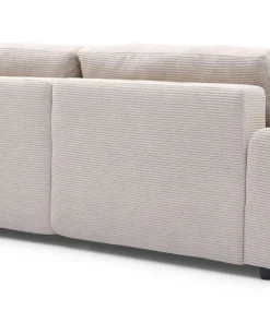 Canapé convertible 3 places Traviata Velours côtelé Beige