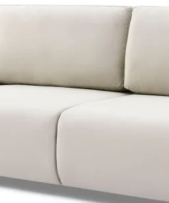 Canapé convertible 3 places Traviata Velours Beige