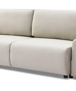 Canapé convertible 3 places Traviata Velours Beige